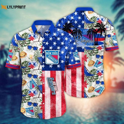 New York Rangers NHL Flower Hawaii Shirt: Perfect Summer Football Gear for Fans