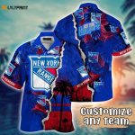 Custom NHL New York Rangers Palm Tree Hawaii Shirt – Perfect Summer Football Shirts