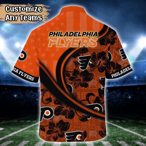 Custom NHL Philadelphia Flyers Summer Flower Hawaii Shirt: Stand out with Unique Football Shirts!