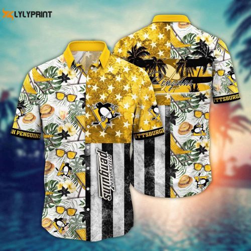 Pittsburgh Penguins Flower Hawaii Shirt: Perfect Summer Football Gear for NHL Fans
