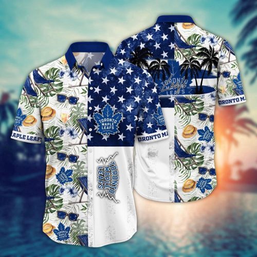 NHL Toronto Maple Leafs Flower Hawaii Shirt: Perfect Summer Football Gear for Fans