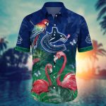 Vibrant Vancouver Canucks Flamingo Hawaii Shirt – Perfect for Summer Football! Vibrant Vancouver Canucks Flamingo Hawaii Shirt – Perfect for Summer Football!