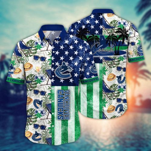 Vancouver Canucks NHL Flower Hawaii Shirt for Fans – Perfect Summer Football Shirts