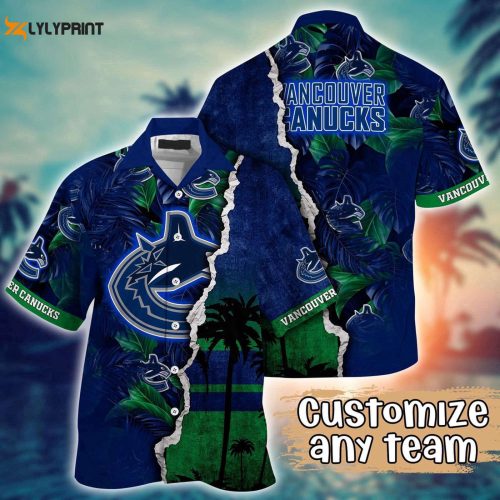 Custom NHL Vancouver Canucks Palm Tree Hawaii Shirt - Perfect Summer Football Attire