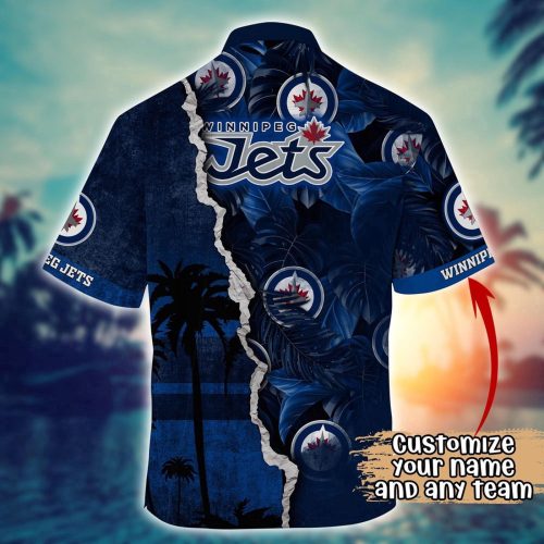 Custom Winnipeg Jets Palm Tree Hawaii Shirt – Perfect Summer Football Shirts