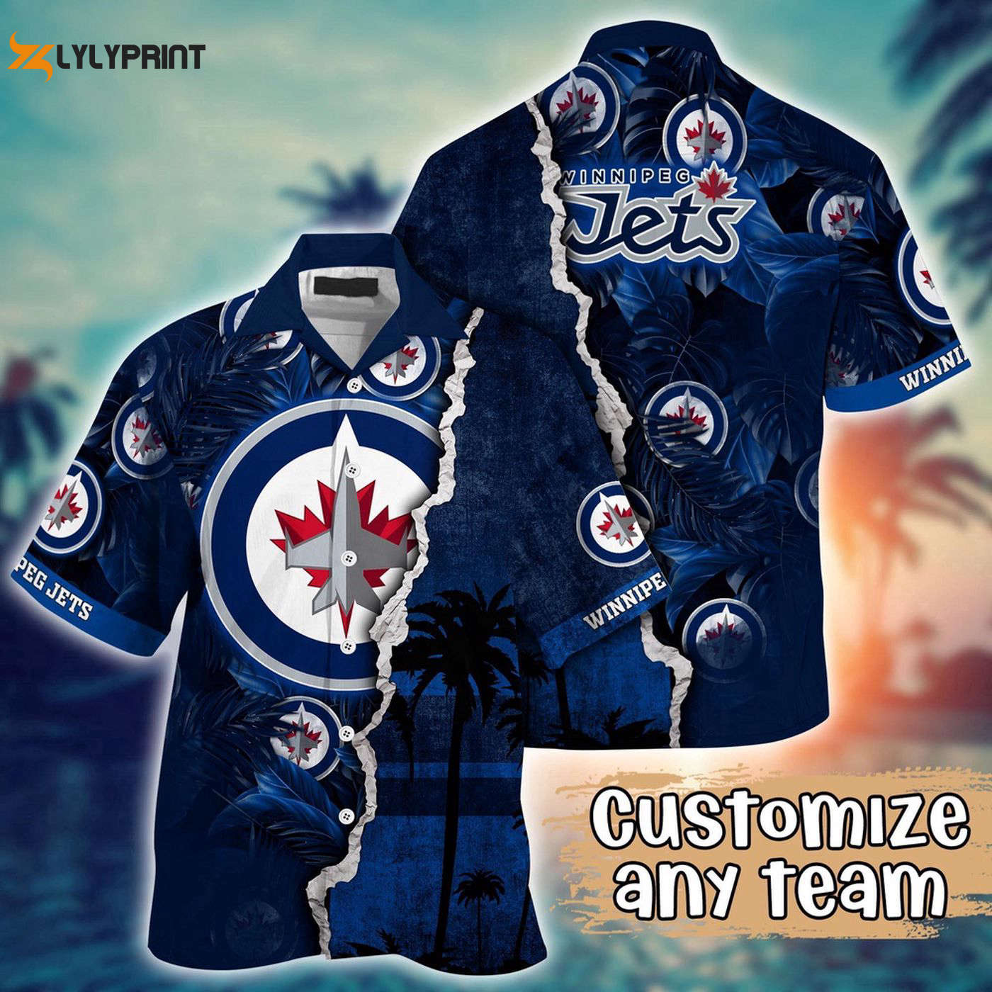 Custom Winnipeg Jets Palm Tree Hawaii Shirt – Perfect Summer Football Shirts Custom Winnipeg Jets Palm Tree Hawaii Shirt – Perfect Summer Football Shirts