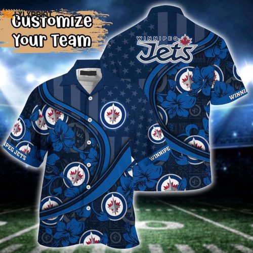 Winnipeg Jets Custom Summer Flower Hawaii Shirt: Stand Out with NHL Football Shirts!