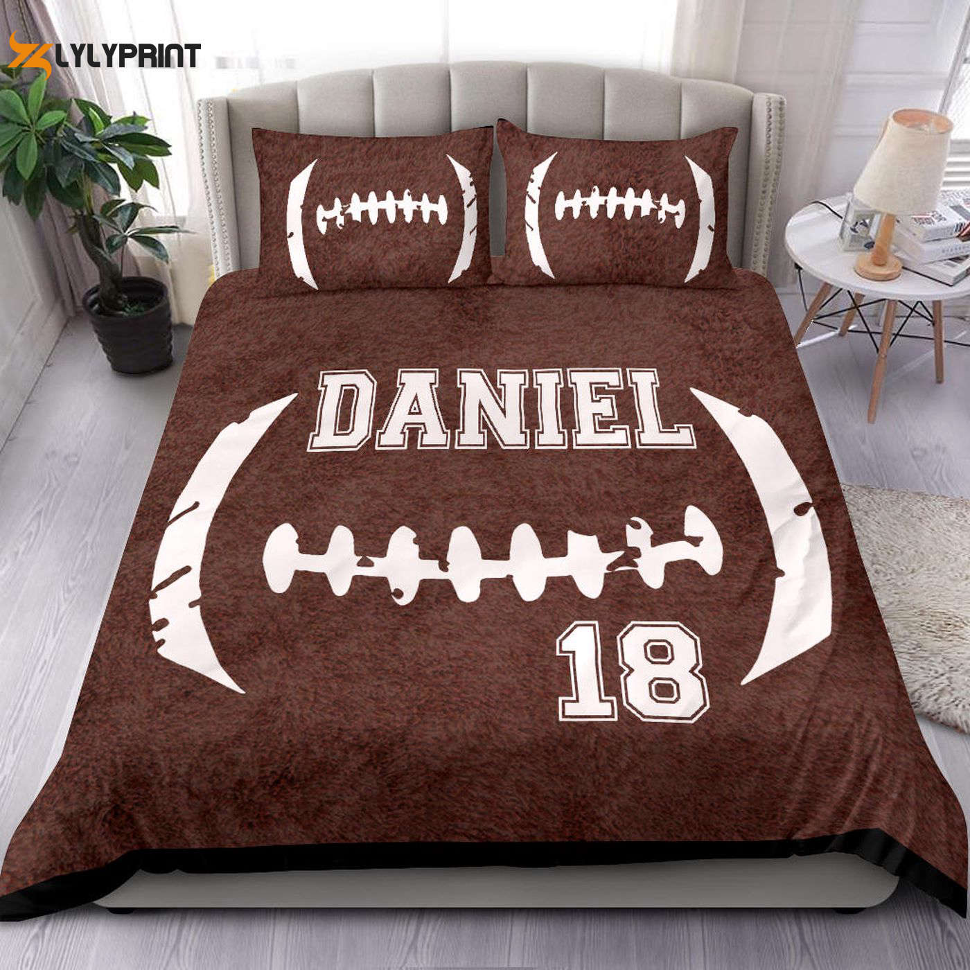 Custom Football Duvet Set – Personalized Name & Number Bedding Custom Football Duvet Set – Personalized Name & Number Bedding