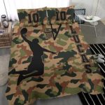 Custom Football Duvet Cover Set: Personalized Gift with Player Name & Number – Football Ball Checkered Design Custom Football Duvet Cover Set: Personalized Gift with Player Name & Number – Football Ball Checkered Design