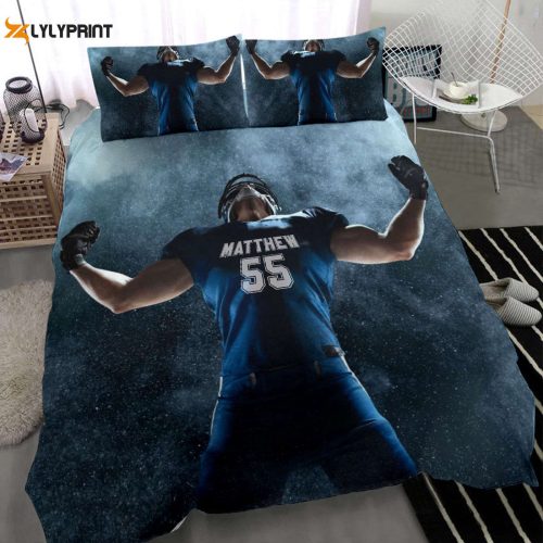 Custom Football Duvet Set – Personalized Winner Champion Bedding