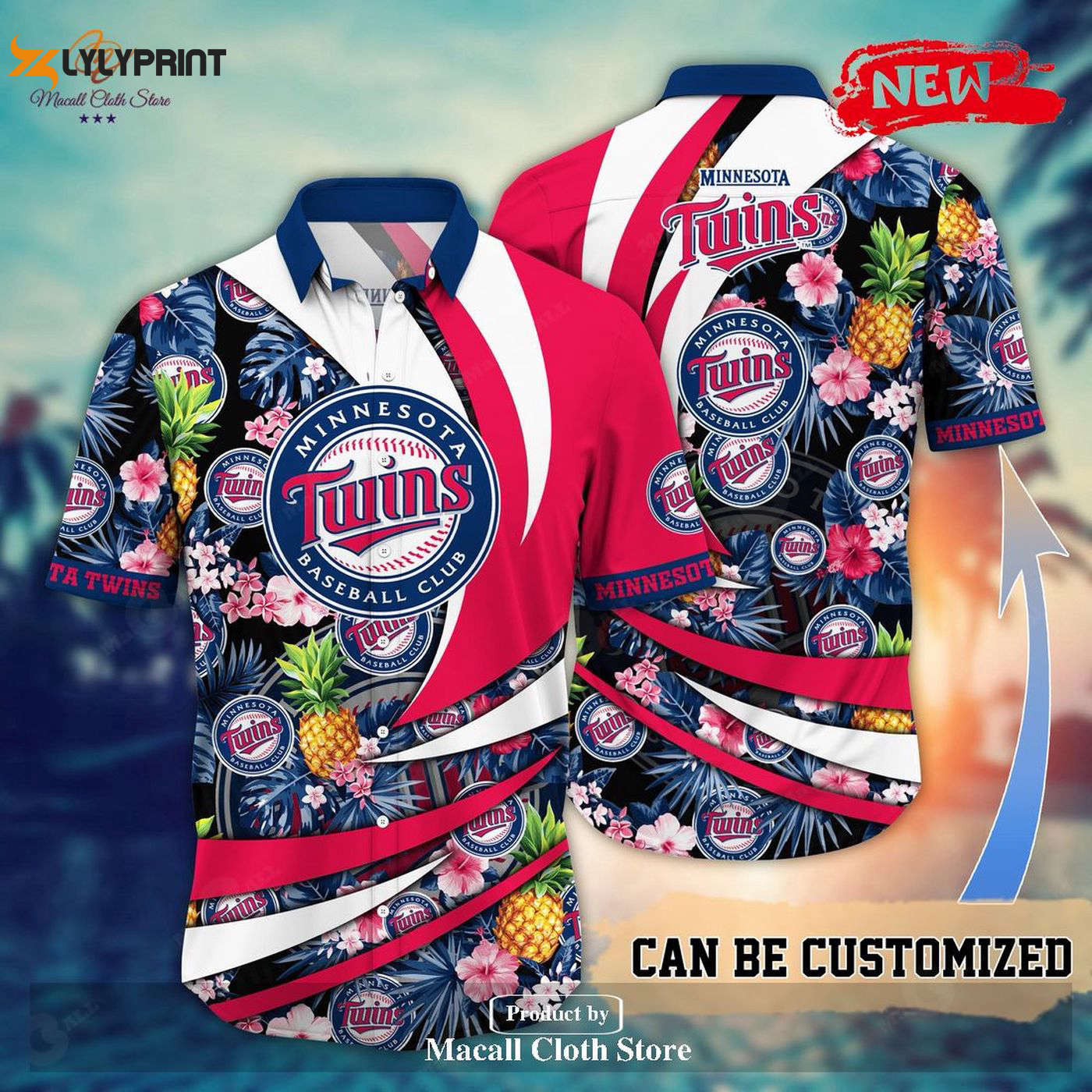Personalized Minnesota Twins MLB Flower Pineapple Hawaiian Shirt – Perfect Summer Baseball Gift for Sports Fans – Men & Women Personalized Minnesota Twins MLB Flower Pineapple Hawaiian Shirt – Perfect Summer Baseball Gift for Sports Fans – Men & Women