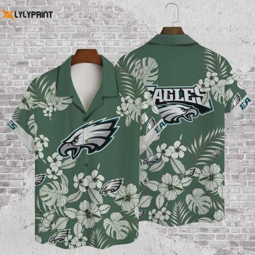 Get Game-Day Ready with Philadelphia Eagles 2023 AOP Hawaiian Shirt V36!