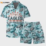 Philadelphia Eagles Hawaiian Football Set – Team Logo Pattern for Game-Day Fun!