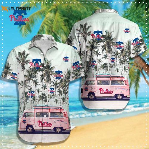 Show Your Team Spirit with the Philadelphia Phillies MLB-Hawaiian Shirt - Q-49288