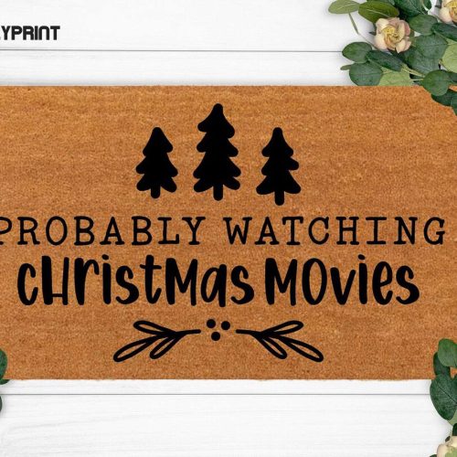 Get Festive with a Personalized Last Name Doormat - Perfect Gift for Christmas Movie Nights! 🎄