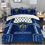 Custom ASM Clermont Auvergne Top 14 Christmas Bedding Set – Perfect Gift for Fans