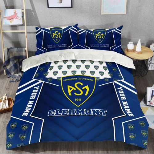 Custom ASM Clermont Auvergne Top 14 Christmas Bedding Set – Perfect Gift for Fans
