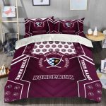 Christmas Personalized Bedding Set – Sportswearmerch Bordeaux Bègles Top 14 Gift for Fans