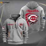 Customizable Cincinnati Reds MLB Zip Hoodie – Personalized Sportswear for Fans