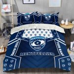 Personalized Montpellier Top 14 Sportswearmerch Christmas Bedding Set – Ideal Gift for Fans