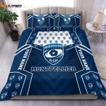 Personalized Montpellier Top 14 Sportswearmerch Christmas Bedding Set – Ideal Gift for Fans