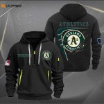 Customized Oakland Athletics MLB Zip Hoodie – Perfect Sportswear Merch for Avid Fans