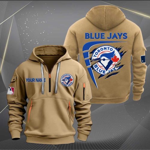 Custom Toronto Blue Jays MLB Zip Hoodie – Personalized Sportswear for True Fans