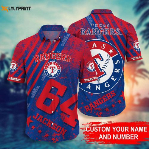 Custom Texas Rangers Hawaiian Shirt - Perfect MLB Gift for Men & Women