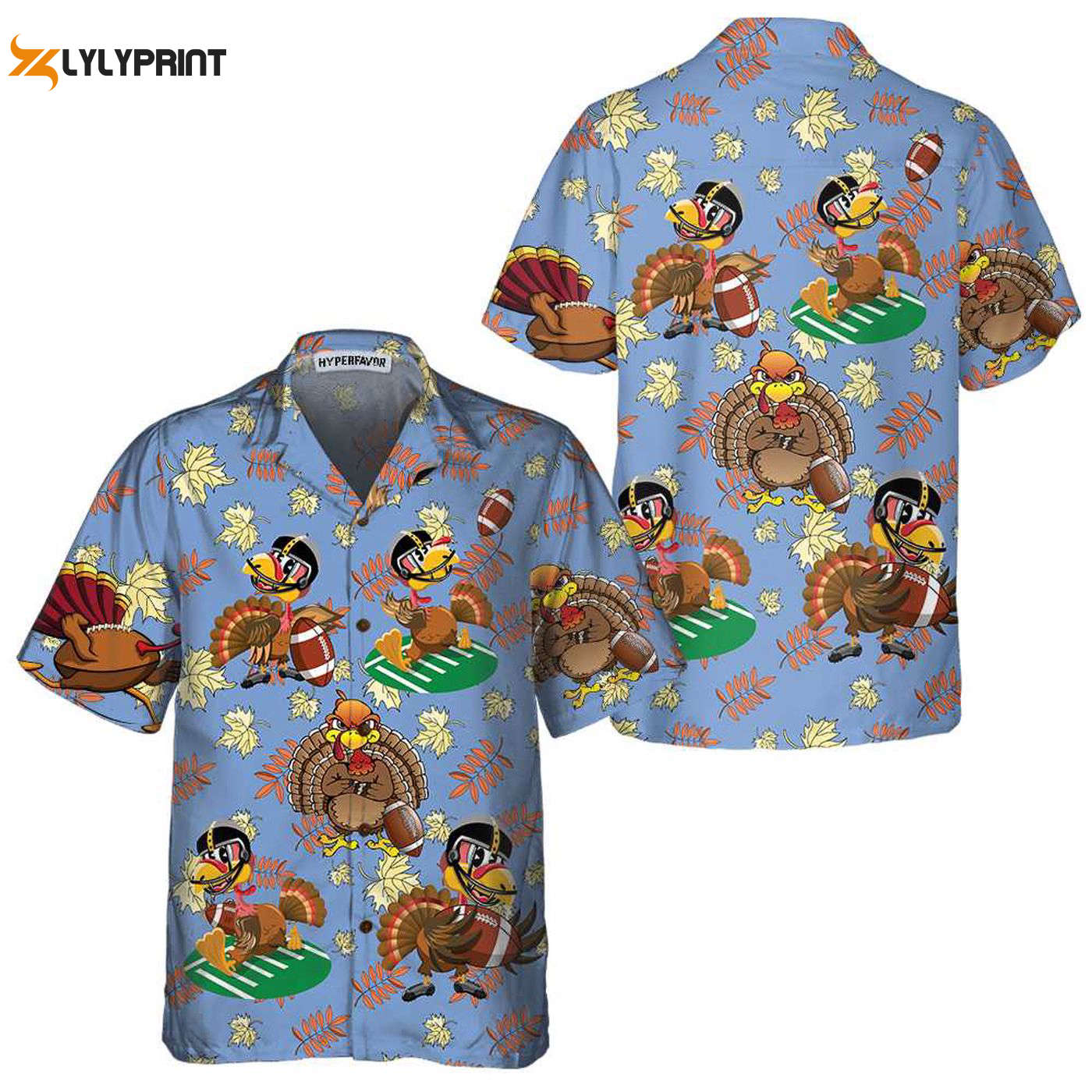 Thanksgiving Hawaiian Shirt: Funny Turkey Playing American Football – Perfect Gift for Thanksgiving Day Thanksgiving Hawaiian Shirt: Funny Turkey Playing American Football – Perfect Gift for Thanksgiving Day