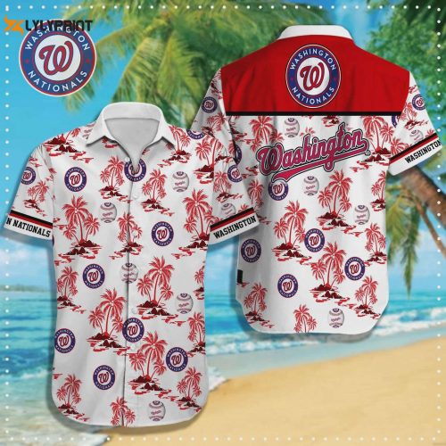 Stylish Washington Nationals MLB Hawaiian Shirt Gift for Men and Women - C1
